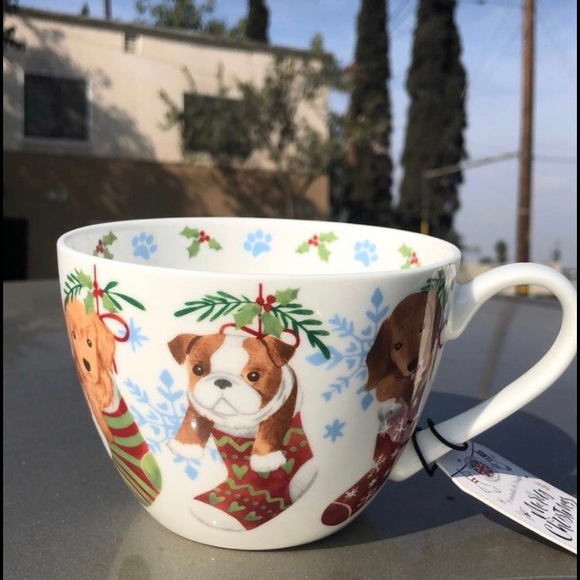 Holiday Stocking Christmas DOG Mug - Picture 2 of 4